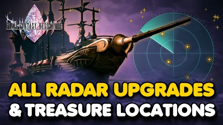 FF Resonance - All Airship Radar Upgrades & Treasure Locations